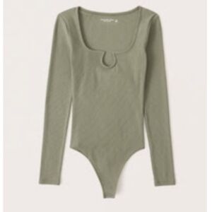 Abercrombie & Fitch Olive Green Women's Bodysuit NWOT